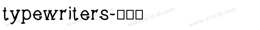 typewriters字体转换