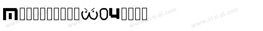 MasqualeroW04字体转换
