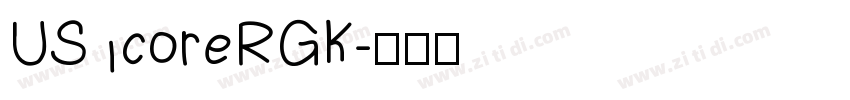 UScoreRGK字体转换