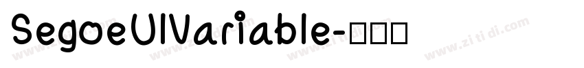 SegoeUlVariable字体转换