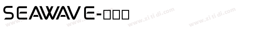 SEAWAVE字体转换