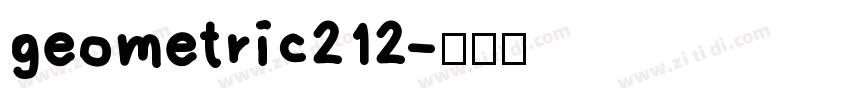 geometric212字体转换