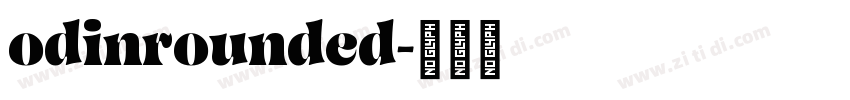 odinrounded字体转换