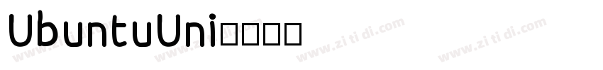 UbuntuUni字体转换
