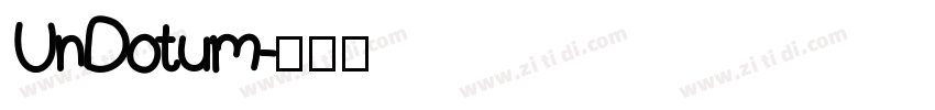 UnDotum字体转换