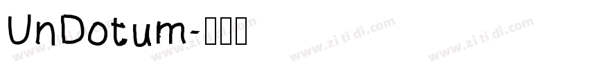 UnDotum字体转换