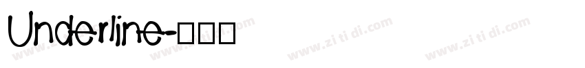 UnderIine字体转换