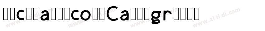LucidaUnicodeCalligr字体转换