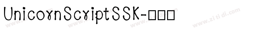 UnicornScriptSSK字体转换