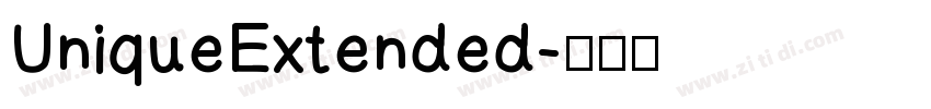 UniqueExtended字体转换