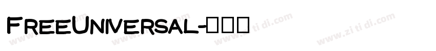 FreeUniversal字体转换