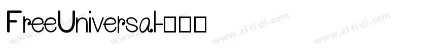 FreeUniversal字体转换