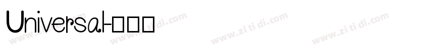 Universal字体转换