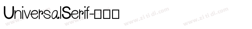 UniversalSerif字体转换