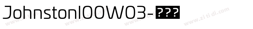 Johnstonl00W03字体转换