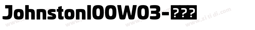 Johnstonl00W03字体转换