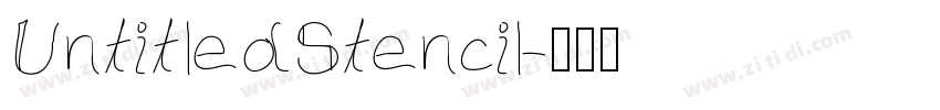UntitledStencil字体转换