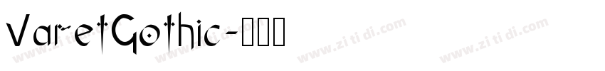 VaretGothic字体转换
