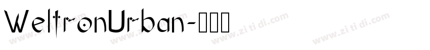 WeltronUrban字体转换