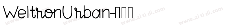 WeltronUrban字体转换