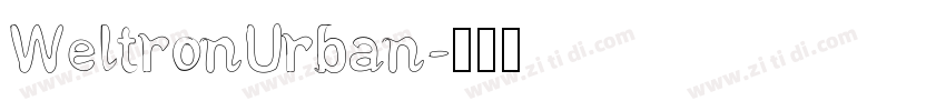 WeltronUrban字体转换