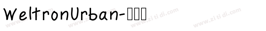 WeltronUrban字体转换