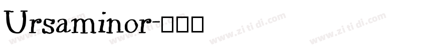 Ursaminor字体转换