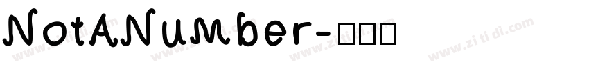 NotANumber字体转换