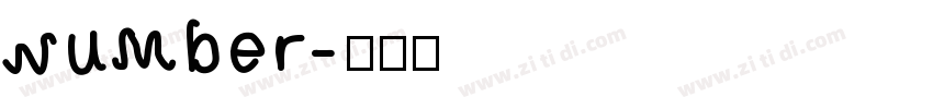 number字体转换