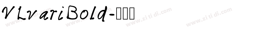 VLvariBold字体转换