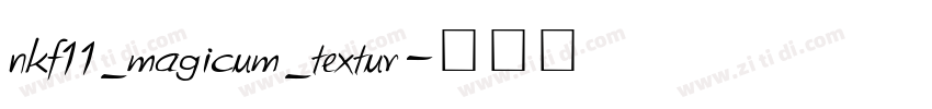 nkf11_magicum_textur字体转换