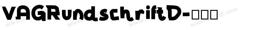 VAGRundschriftD字体转换