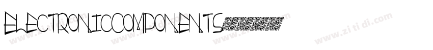 ElectronicComponents字体转换