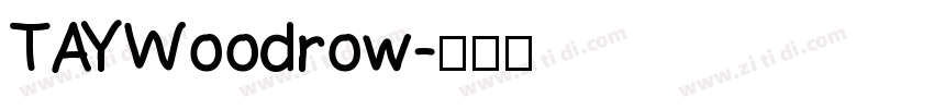 TAYWoodrow字体转换