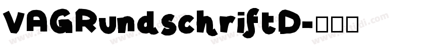 VAGRundschriftD字体转换