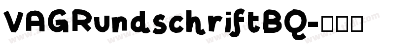 VAGRundschriftBQ字体转换