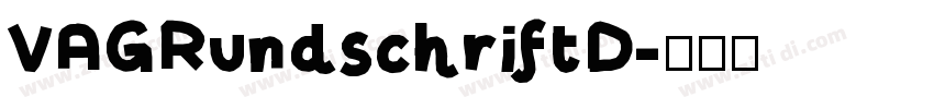 VAGRundschriftD字体转换