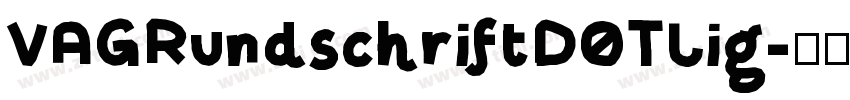 VAGRundschriftDOTLig字体转换