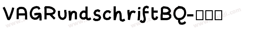 VAGRundschriftBQ字体转换