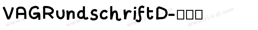 VAGRundschriftD字体转换