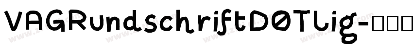 VAGRundschriftDOTLig字体转换