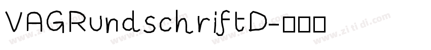 VAGRundschriftD字体转换