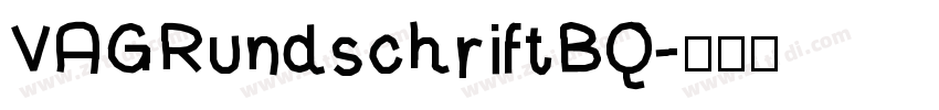 VAGRundschriftBQ字体转换