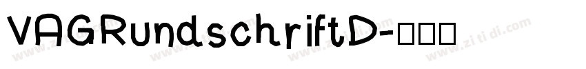 VAGRundschriftD字体转换