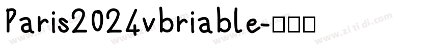 Paris2024vbriable字体转换