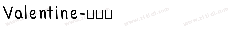 Valentine字体转换