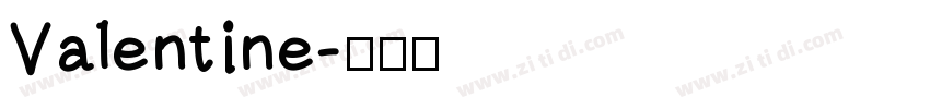 Valentine字体转换