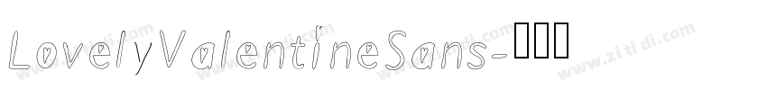 LovelyValentineSans字体转换