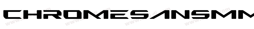 ChromeSansMM字体转换