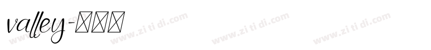valley字体转换
